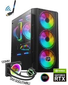 Resim Zeiron Colder X40 Ryzen 5 5500 16gb 512gb M.2 Ssd Rtx3050 Sıvı Soğutmalı Oyuncu Masaüstü Bilgisayar 