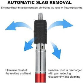 Resim Createtech Vites Tabancası Mini Manuel Hallow Güç E24811-3 Çivi Çelik Ayarlanabilir 4 Eşsiz Uçlu Profesyonel El Aleti 