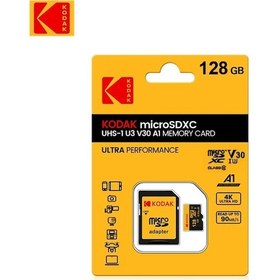 Resim Kodak Mikro Sd Kart Hafıza Kartı Sınıf 10 32gb 64gb 128gb 256gb U3 4k Yüksek 128gb 
