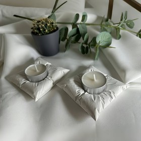 Resim Silikon Yastık Kalıbı - Mum ve Çay Lambaları İçin Dayanıklı, Tekrar Kullanılabilir El Sanatları Kalıbı, Ev Dekoru İçin Mükemmel, Benzersiz Mum Tutucuları ve Dekoratif Yastıklar Yaratmak İçin Mükemmel, Mum Yapımı Malzemeleri 