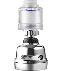 Resim Filtreli Krom 3 Fonksiyonlu Oynar Musluk Başlığı - 360 Derece Dö 