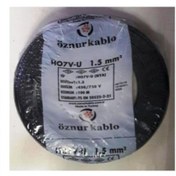 Resim Genel Markalar 1,5 Mm2 Nya Kablo Tek Damar Siyah Kablo 100m 