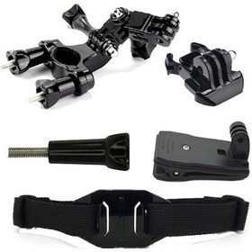 Resim Gopro Hero 7 Aksiyon Kamera Uyumlu 8 Parça Motor Bisiklet Seti 