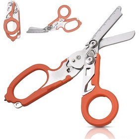 Resim Dianziye Oranj Çok Fonksiyonlu Çakı Pense - Dış Mekan Kamp İçin Gerekli, Darbe Martı, Cam Kırıcı, Ölçü Çizgili Ve Taşınabilir 