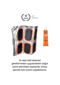 Resim Ekstra Güçlü 24 Parça Kolay Pratik Araba Bisiklet Motosiklet Soğuk Yama Lastik Tamir Yaması Seti Diğer 