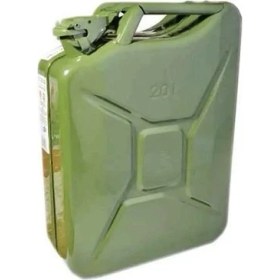 Resim Gelg BB20 Yeşil Metal Yakıt Bidonu 20 Litre 