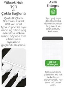 Resim 13.000 mAh 25W Powerbank - Samsung Galaxy S22 Plus/Ultra, S25 Plus/Ultra ile uyumlu, 501BGNXY172 