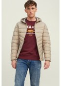Resim Jack & Jones Jjehero Puffer Krem Erkek Şişme Mont - 12211785 001 