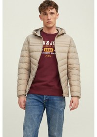 Resim Jack & Jones Jjehero Puffer Krem Erkek Şişme Mont - 12211785 001 