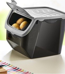 Resim Hobby Life Coral 12 Litre 2Li Soğan Patates Saklama Kutusu Gri Çok Renkli 