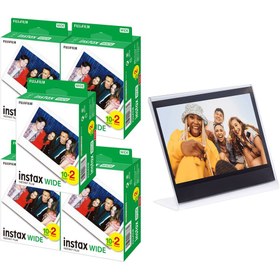 Resim Instax Wide 100'lü Film ve Pleksi Çerçeve 