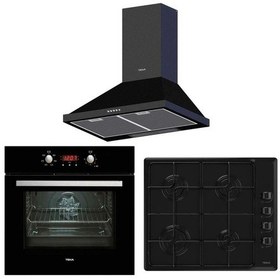 Resim Teka Chef 4 HEB 723 BK - HLX 640 4G AI AL BUT BK (E3) - DBT 60 Siyah Ankastre Set 