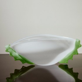 Resim Prickly Tub - 18 cm yükseklik x 28 cm genişlik / Mint Chip & Vanilla / Üfleme cam 