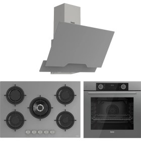 Resim Ferre Fryart Rs Serisi Gri Ankastre Cam Set (D065 + RS038 + XE63CPR) 
