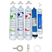 Resim Pemax Water Solutions Kapalı Kasa Su Arıtma Cihazlarına HFT 5'li Vontron Mebran Mineralli Tatlandırıcı 