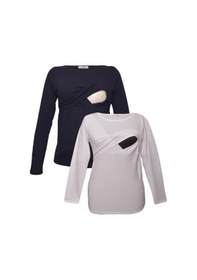 Resim Luvmabelly Myra2702_2708 Emzirme Tshirt Seti 