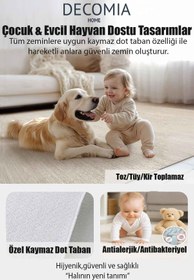 Resim Decomia Home Dijital Kaymaz Yıkanabilir Arabalı Yol Haritası Oyun Halısı Çocuk Odası Halısı Oyun Matı 