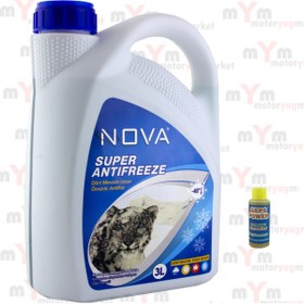 Resim Nova Ultra -40 Derece 3 Litre Yeşil Antifriz +80ml Cam Sabunu 