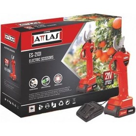 Resim Attlas Es 2101 Akülü Budama Makası 18 V 2 Amper Kömürsüz Motor 