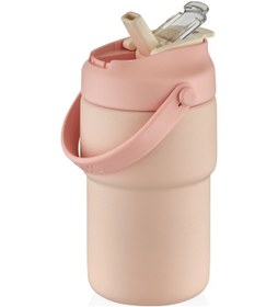 Resim Shotay Askılı Mug Pastel Termos 450 Ml. Sht-st-8099-3 Çok Renkli 