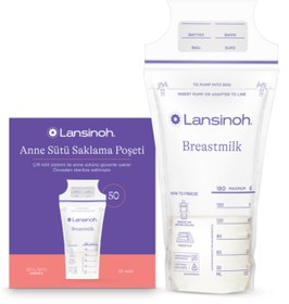Resim Lansinoh Anne Sütü Saklama Poşeti 50 Adet - Standart / Standart 