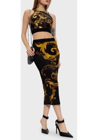 Resim Versace Jeans Couture Bayan Top 76ham227 Js292 G89 Siyah-gold Siyah - Altın 