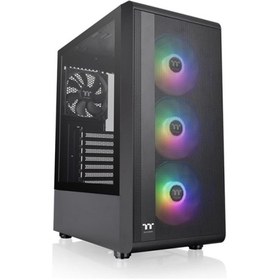 Resim THERMALTAKE CA-3X2-65M1WE-00 s200 tg 650w 80+ argb 3x120mm fan mesh ön panel, tempered glass pencereli oyuncu kasasi CA-3X2-65M1WE-00 s200 tg 650w 80+ argb 3x120mm fan mesh ön panel, tempered glass pencereli oyuncu ka...