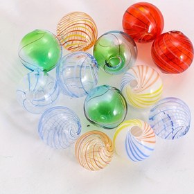 Resim 2 adet Mini Cam Boncuk, Boş Top Dilek Şişesi Tılsımları, DIY Rüzgar Zilleri, Takı Yapımı Küpe Kolye Aksesuarları 