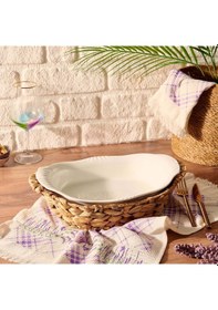 Resim Ultraform Porselen Hasır Fırın Kabı 24x40 Beyaz 