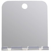 Resim Mufunye Tıraş İçin Duş Aynası, Buğu Önleyici Banyo Aynası, Emişli Taşınabilir Elde Taşınabilir Buğu Önleyici Ayna, Makyaj, Sakal, Bakım Ve Seyahat İçin Dikdörtgen Şekil 