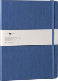 Resim Fabio Ricci Lepidus 19x25 Lastikli Çizgili Defter Saks Mavi 1046 Saks Mavi 