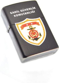 Resim Sahil Güvelik Komutanlığı Baskılı Çakmak Koyu Renk 