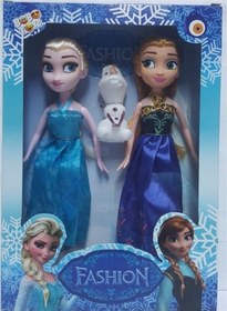 Resim Suden Mavi Elbiseli Elsa Anna Oyuncak Bebek 23Cm 