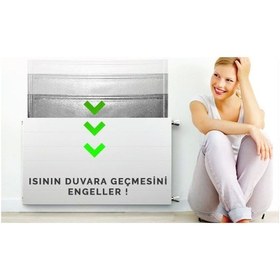 Resim Kalorifer Petek Arkalığı Radyatör Arkası Yalıtım Levhası (499194049) 