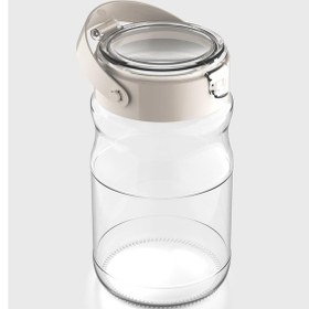 Resim Renga Mono 1700 Ml Bej Kapaklı Cam Kavanoz 131072 Bej 