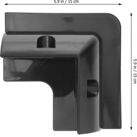 Resim 2k Abs Siyah Solar Köşe Güneş Paneli Montaj Braketi 