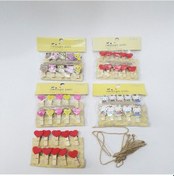 Resim Ahşap Notluk İpli Mandal 1 Adet 