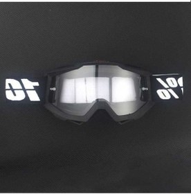 Resim Maoyaya 100% Motosiklet Gözlükleri Açık Hava Bisiklet Kaskı Spor Gözlükleri - Siyah Çerçeve Şeffaf Lensler 