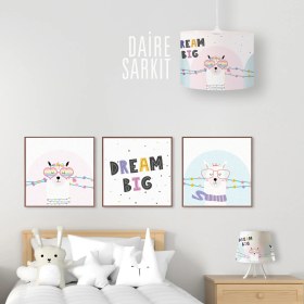 Resim Popcorn Kids Alpaca Daire Sarkıt Aydınlatma (Large) 