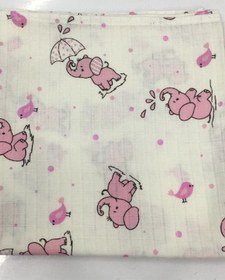 Resim Müslin %100 Organik Pamuk Kumaş Örtü Battaniye 100x100cm+ Ağız Mendili Hediyeli Pembe Bulut Pembe Bulut Pembe 