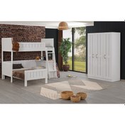 Resim Setay Fonksiyonel Ranza Soft Ranza Karyola Masa + 3 Kapılı Dolap 