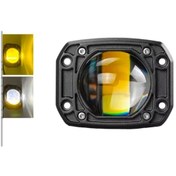 Resim Moto Eczane Sis Farı Mercekli Sarı-beyaz Çift Modlu 