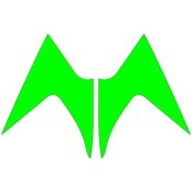 Resim Mondial Mh Drift 2011 - 2020 Uyumlu Flo Yeşil Ön Siperlik Yan Sticker 