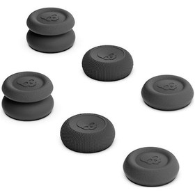 Resim Geeroyoo Skull&co Switch/lite Ve Oled İçin 6'lı Çubuk Kapak Seti - Ps4/ps5 Uyumlu Siyah Renk 