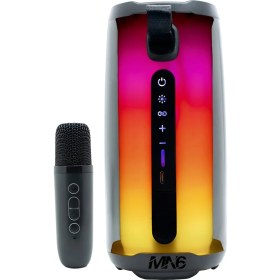 Resim MN6 Pluse 5 Mikrofonlu Bluetooth Hoparlör/dekoratif Aydınlatma/led Işıklı Gece Lambası/360°ledli hoparlör/Taşınabilir Bluetooth Hoparlör 