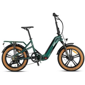 Resim Loop Coaster 20 Jant Hd Elektrikli Katlanır Bisiklet (Yeşil-Gri) 