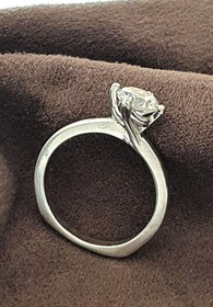Resim OSESHOP Pırlanta Işıltısında Zirkon Taşlı Gümüş Tek Taş Yüzük 