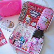 Resim Sanrio for hello kitty temalı stasyonery seti - Öğrenci stasyonery hediye kutusu, Tam Öğrenme Seti, Not defteri, kalem, kalem, cetvel vb. dahil klasik tasarım, Öğrenci stasyonery hediyeleri olarak uygun, Okul Malzemeleri Depolama Hediye Kutusu | Sanrio Karakter Kutusu | Dayanıklı PVC, Ayrıca Mükemmel Bir Hediye 