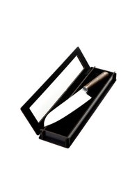 Resim Özel Seri El Yapımı Profesyonel Yekpare Çelik Bilezikli Santoku Şef Bıçağı 33cm Kahverengi 