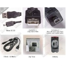 Resim S-Link Sl-Kamn15 Usb 1.5M Nikon Kamera Kablosu 